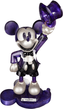Mickey Mouse - Disney Figurine - Mickey avec voiture - 9cm