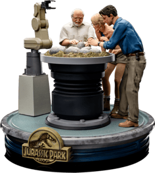 T-Rex and Donald Gennaro 1:10 Statue by Iron Studios