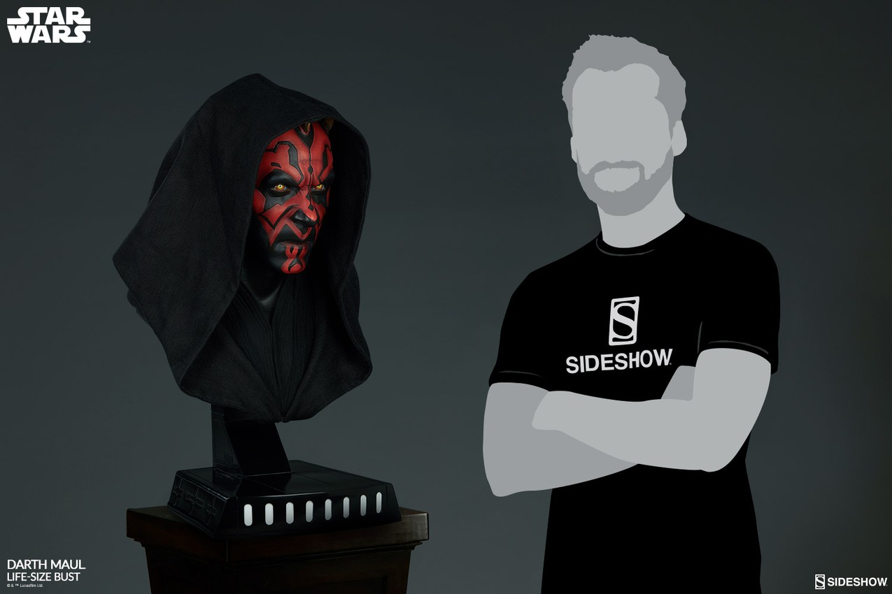 Star Wars Darth Maul Life-Size Bust by Sideshow Collectibles 