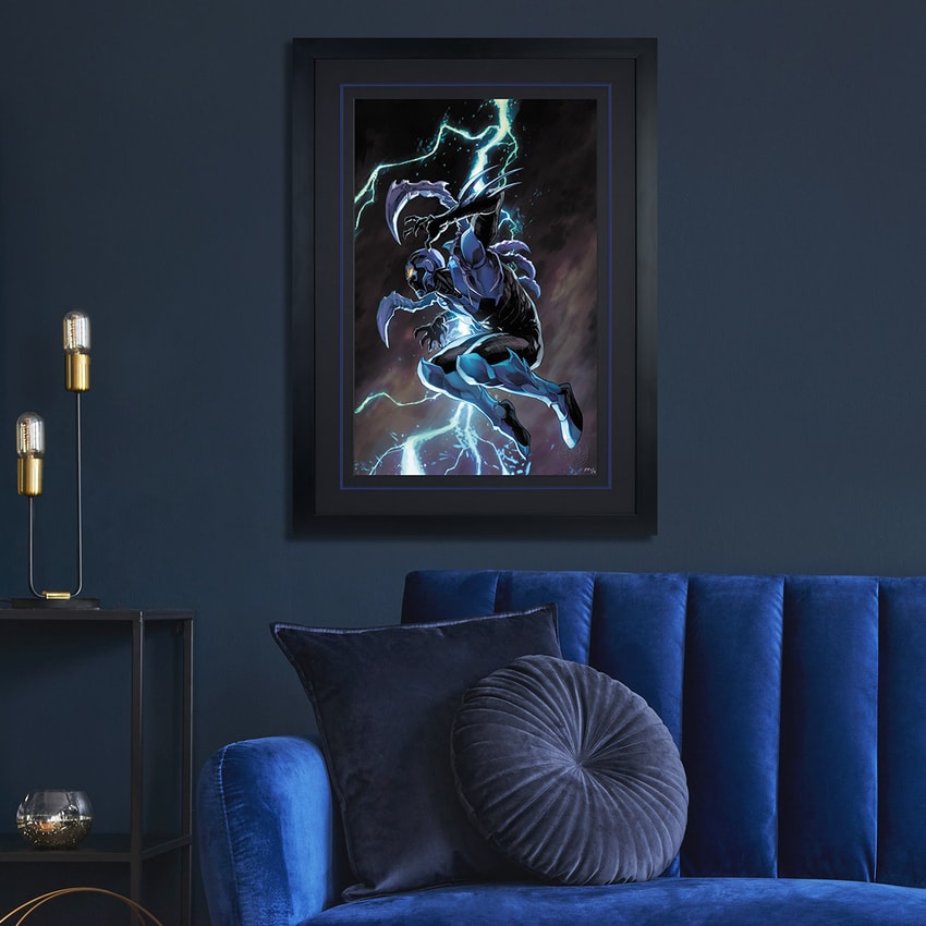 Blue Beetle Fine Art Print by Stephen Segovia