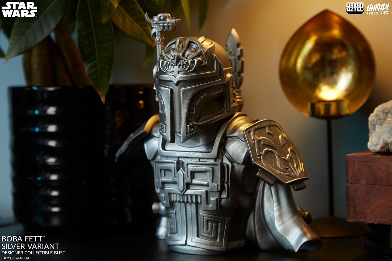Boba Fett (Silver Variant) Designer Collectible Bust by Unruly 