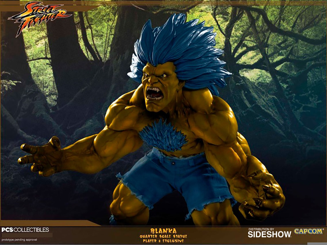 Street Fighter - Player 2 Exclusive Blanka 1/4 Scale Statue, Pop Culture  Shock Quarter Scale Player 2 Exclusive Blanka Statue