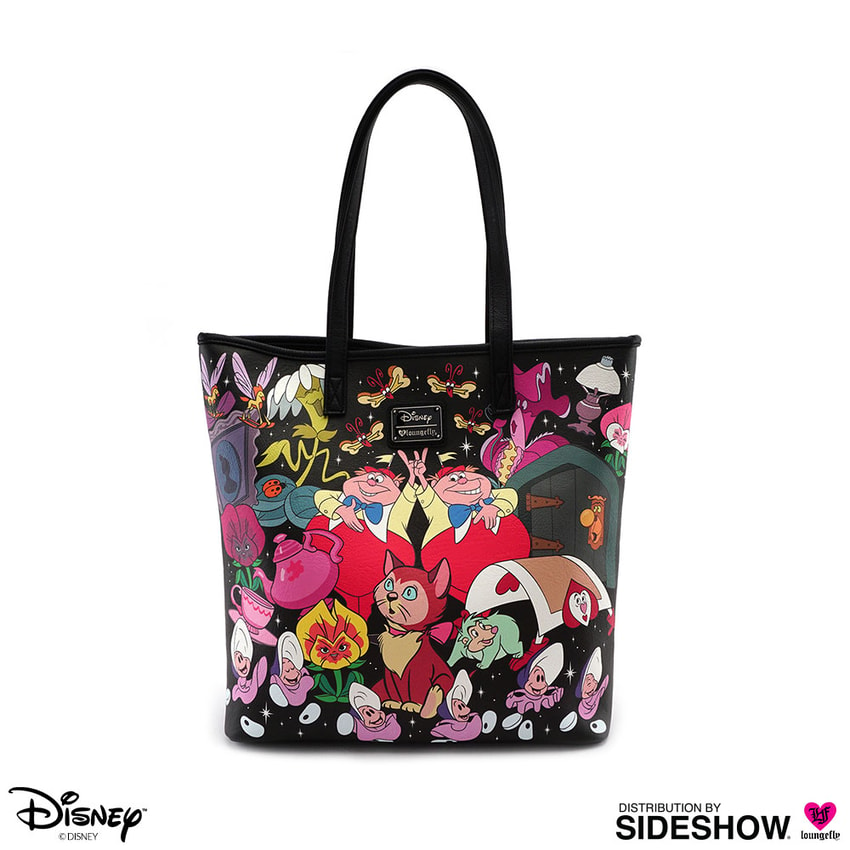 Loungefly Disney Alice in Wonderland Characters AOP Tote Bag