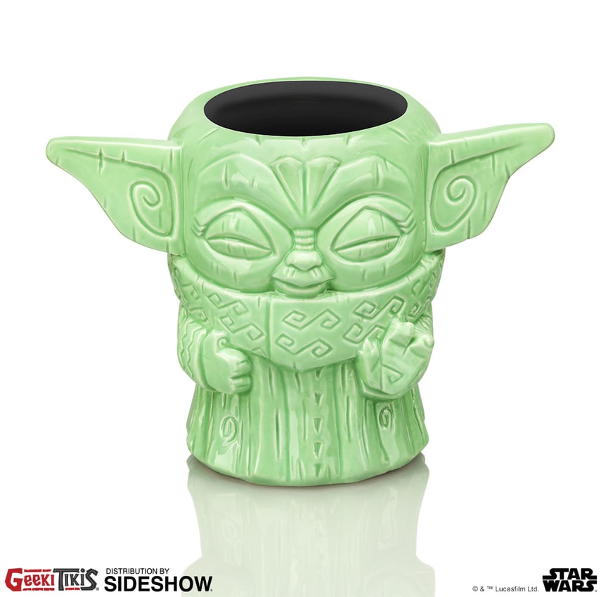 Geeki Tikis Star Wars: The Mandalorian Grogu with Cookie Ceramic Mug | 16  Ounces