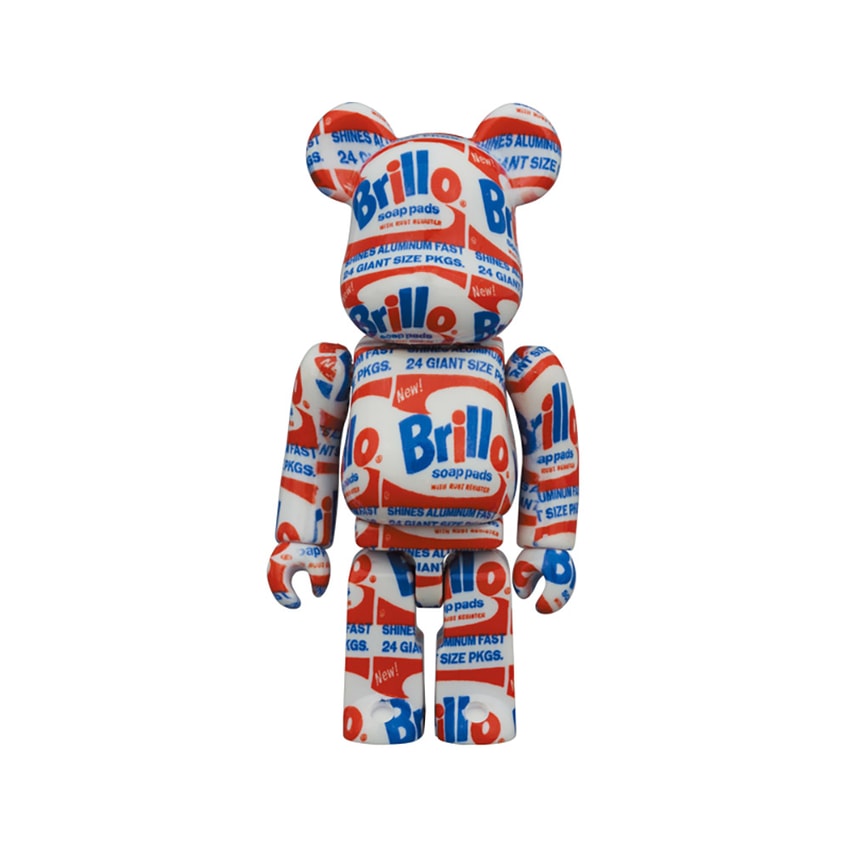 Be@rbrick Andy Warhol “Brillo” 100% & 400% Collectible Set by