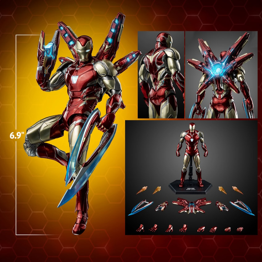 DLX Iron Man Mark 85 Collectible Figure by Threezero | Sideshow 