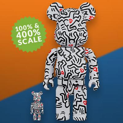 Be@rbrick Keith Haring #8 100% u0026 400% Collectible Set by Medicom Toy |  Sideshow Collectibles