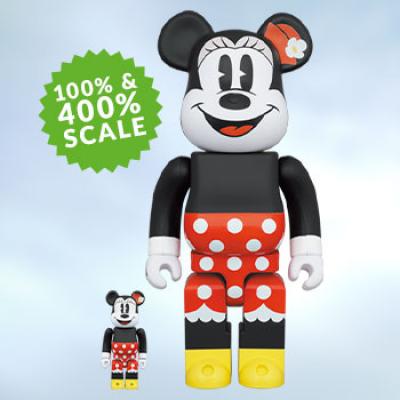 Be@rbrick Minnie Mouse 100% u0026 400% Collectible Figure Set by Medicom |  Sideshow Collectibles