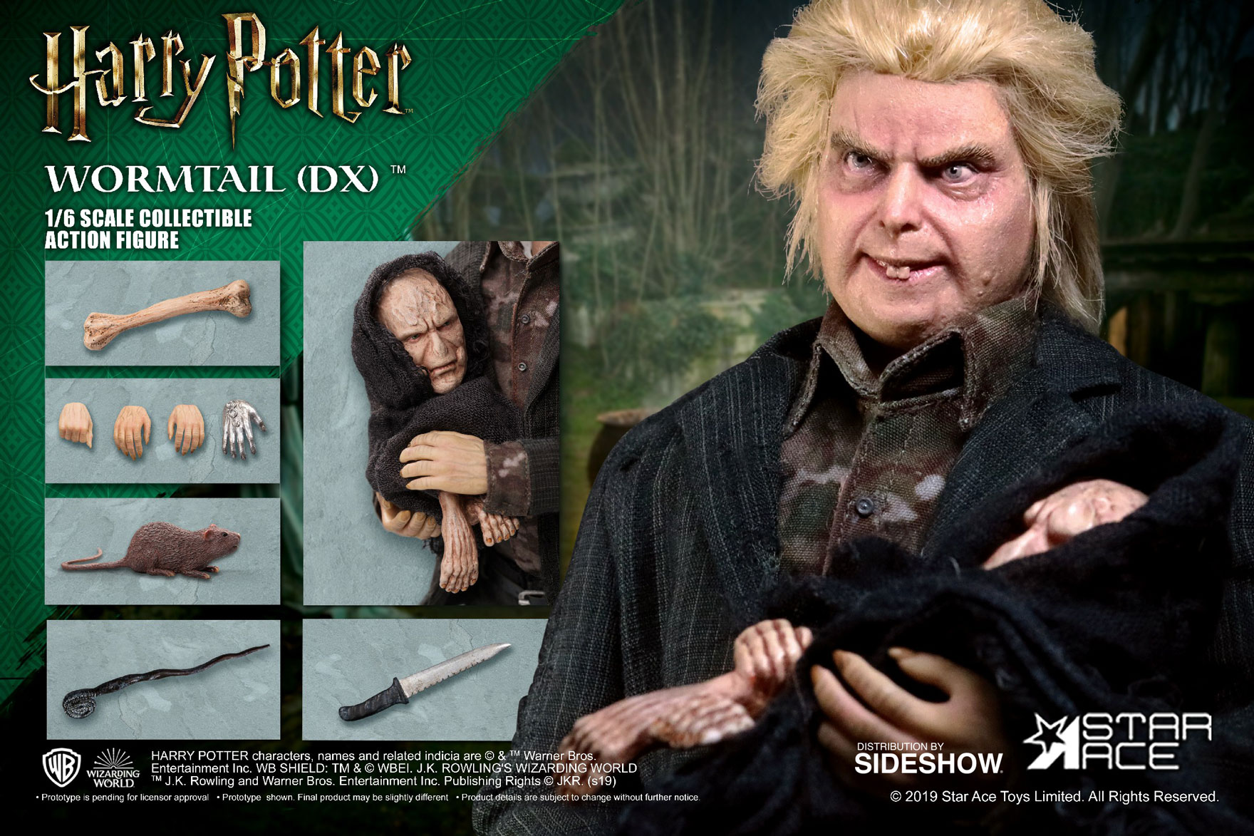 Harry Potter Wormtail Deluxe Sixth Scale Figure by Star Ace Toys | Sideshow  Collectibles