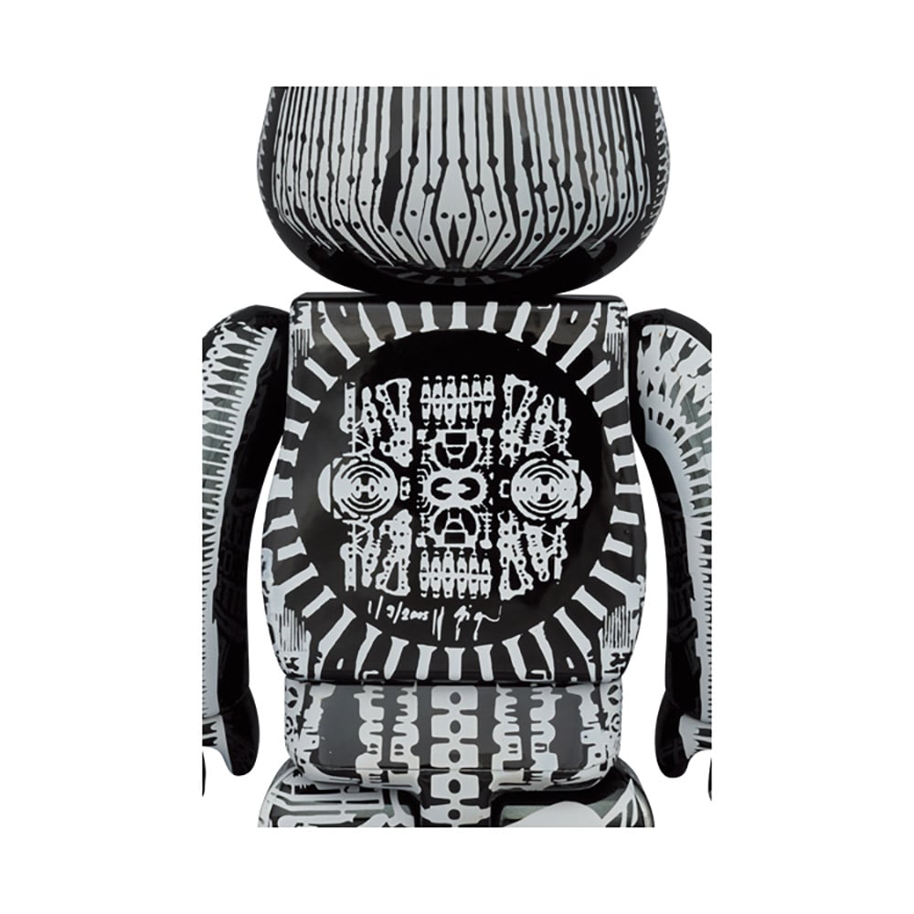 Be@rbrick H.R. Giger (Black Chrome Version) 100% u0026 400% Collectible Set by  Medicom | Sideshow Collectibles