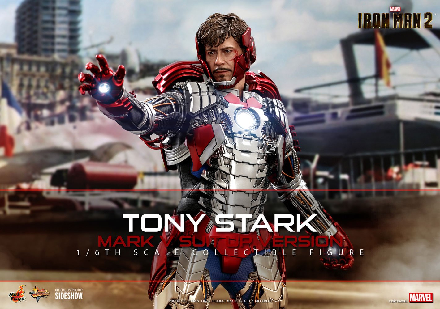 Tony Stark (Mark V Suit up Version) Sixth Scale Collectible Figure by Hot  Toys | Sideshow Collectibles