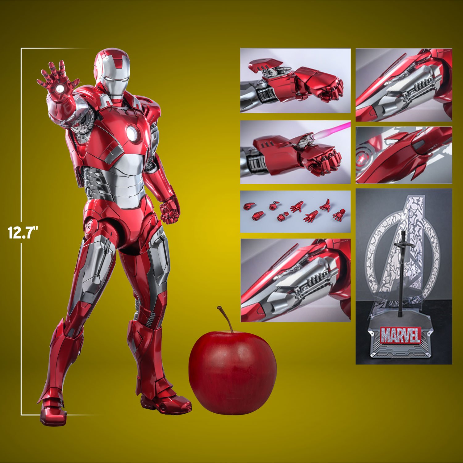 Iron Man Mark VII (D100 Version) Sixth Scale Figure by Hot Toys | Sideshow  Collectibles