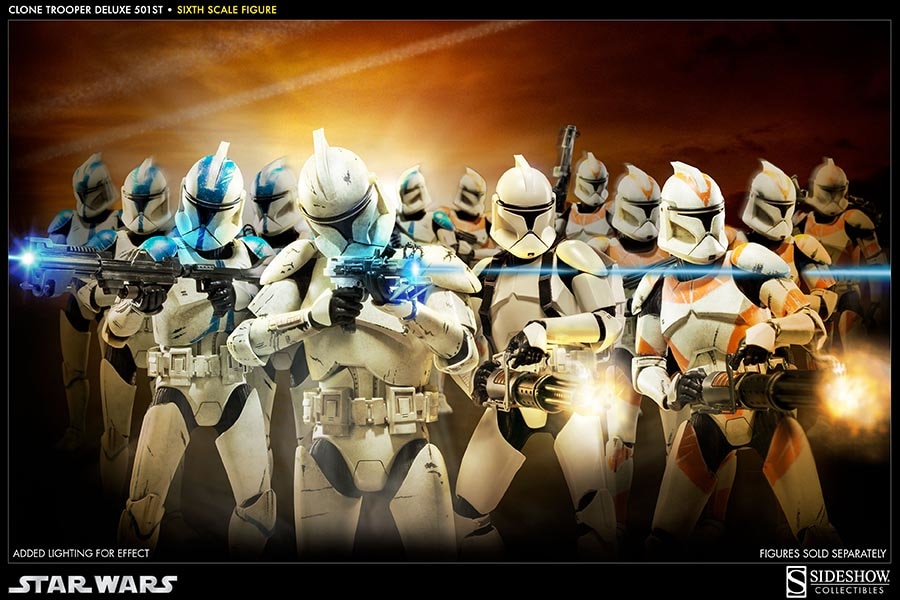 Sideshow Collectibles 501st Battalion Clone Trooper (Deluxe) Sixth Scale  Figure - Star Wars: The Clone Wars - The Compleat Sculptor