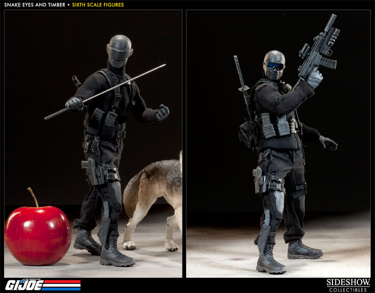 G.I. Joe Snake Eyes and Timber Sixth Scale Figure by Sideshow