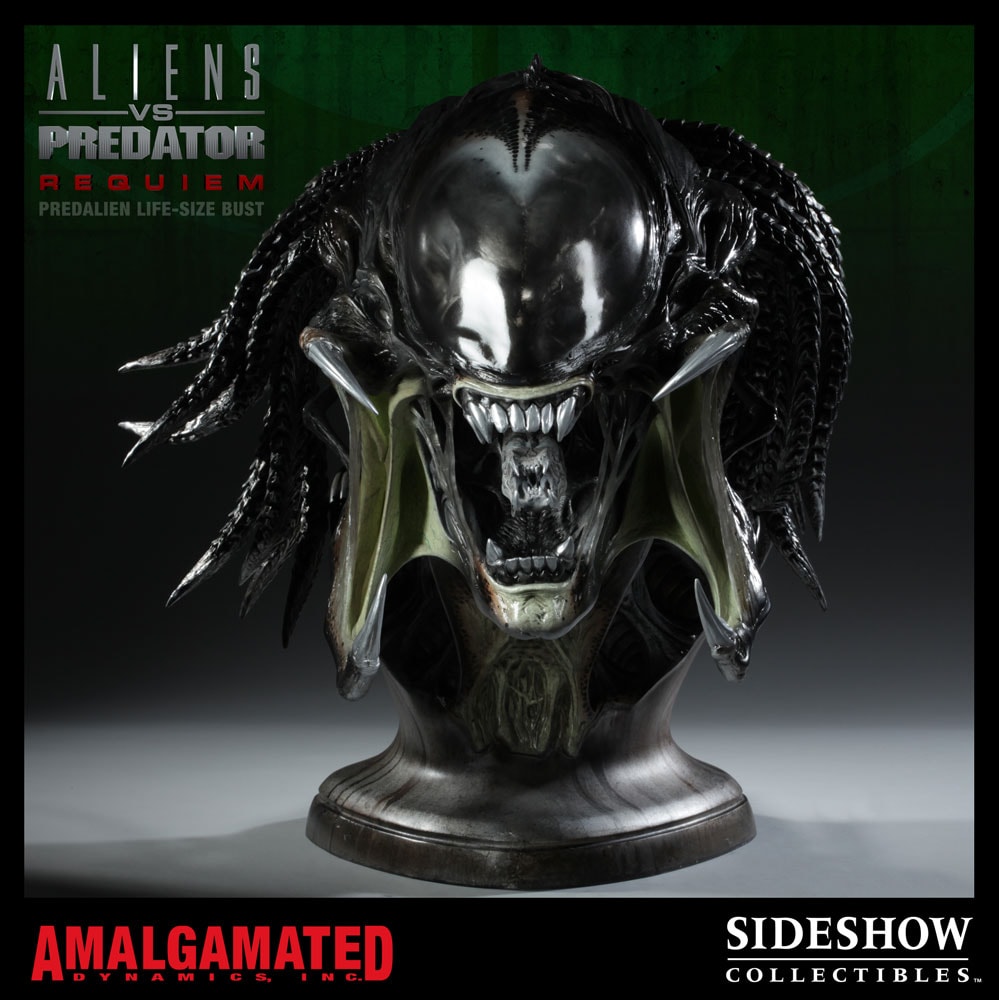 Alien VS Predator PredAlien Life-Size Bust by Sideshow Collectibles ...