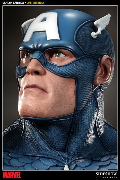 Marvel Captain America Life-Size Bust by Sideshow Collectibles 