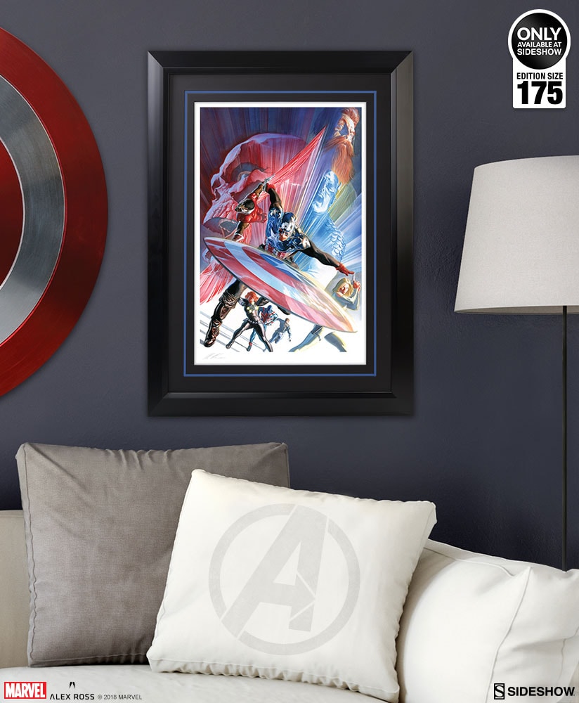 Marvel Captain America Issue 600 Art Print by Alex Ross Art