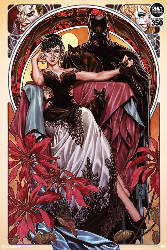 Batman & Catwoman Print by Mark Brooks | Sideshow Collectibles