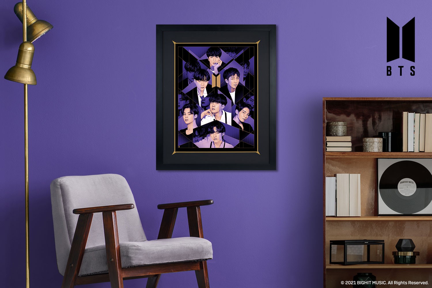BTS: BE - Purple Edition Screenprint by Tracie Ching | Sideshow 