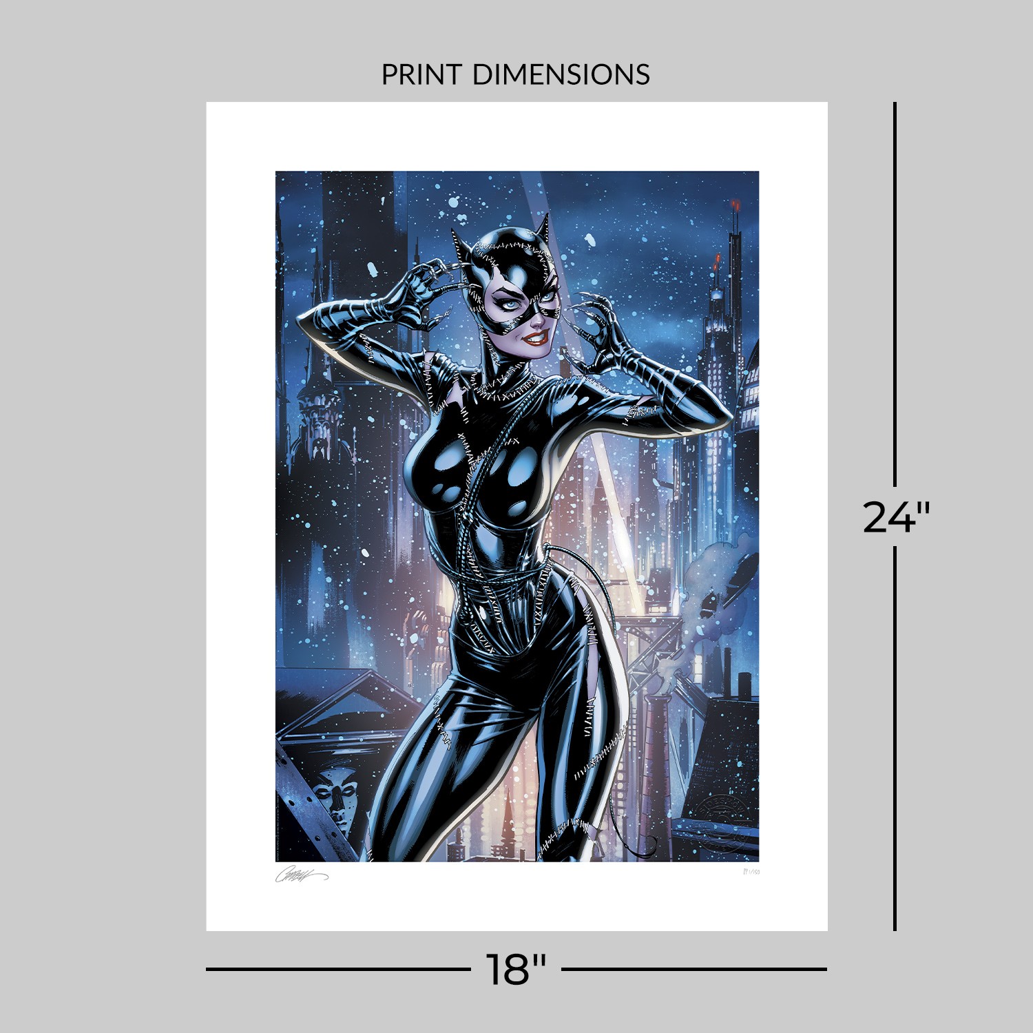 Catwoman 80th Anniversary: Batman Returns Fine Art Print by J