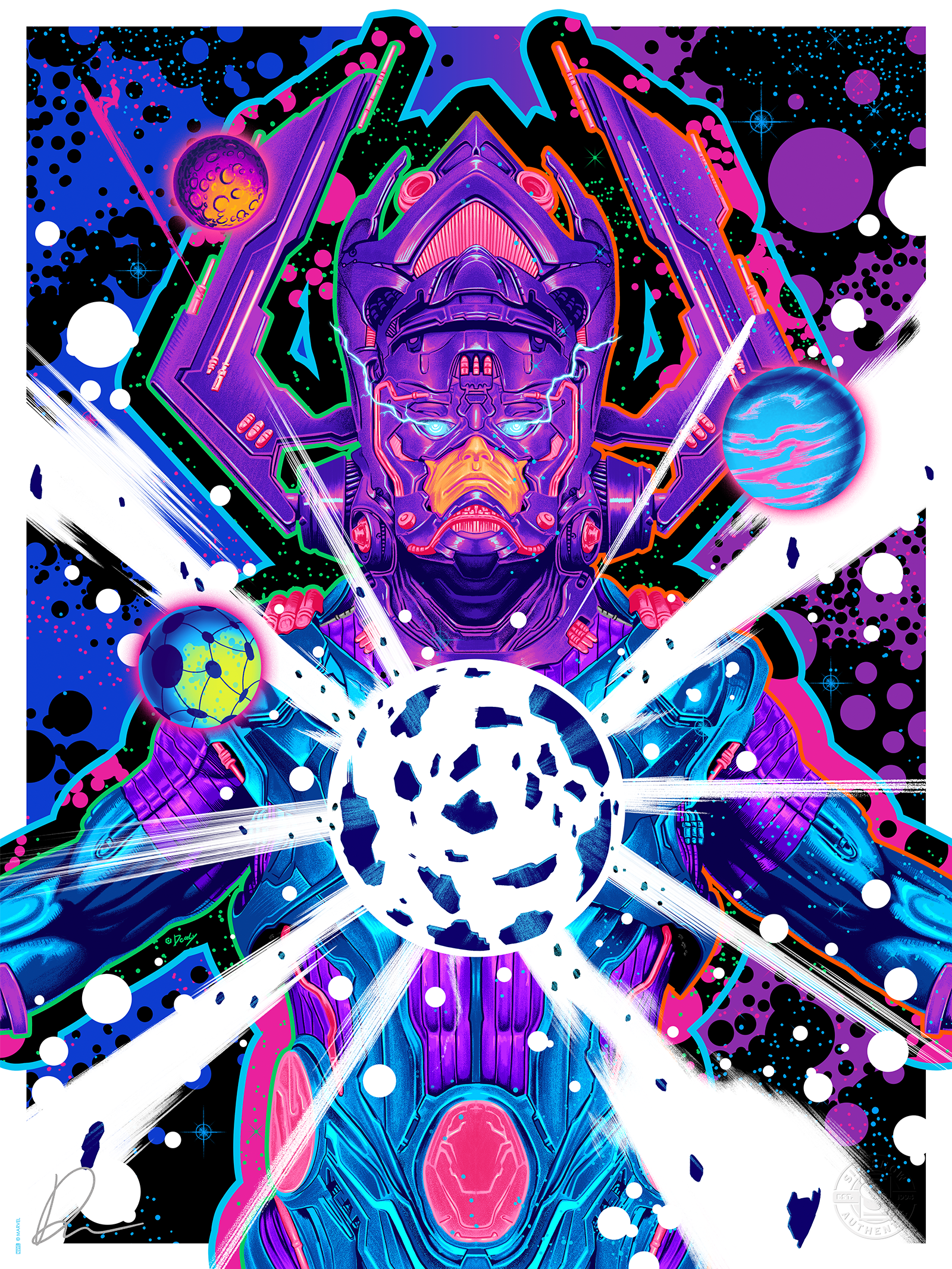 Galactus: The Devourer Fine Art Print by Doaly