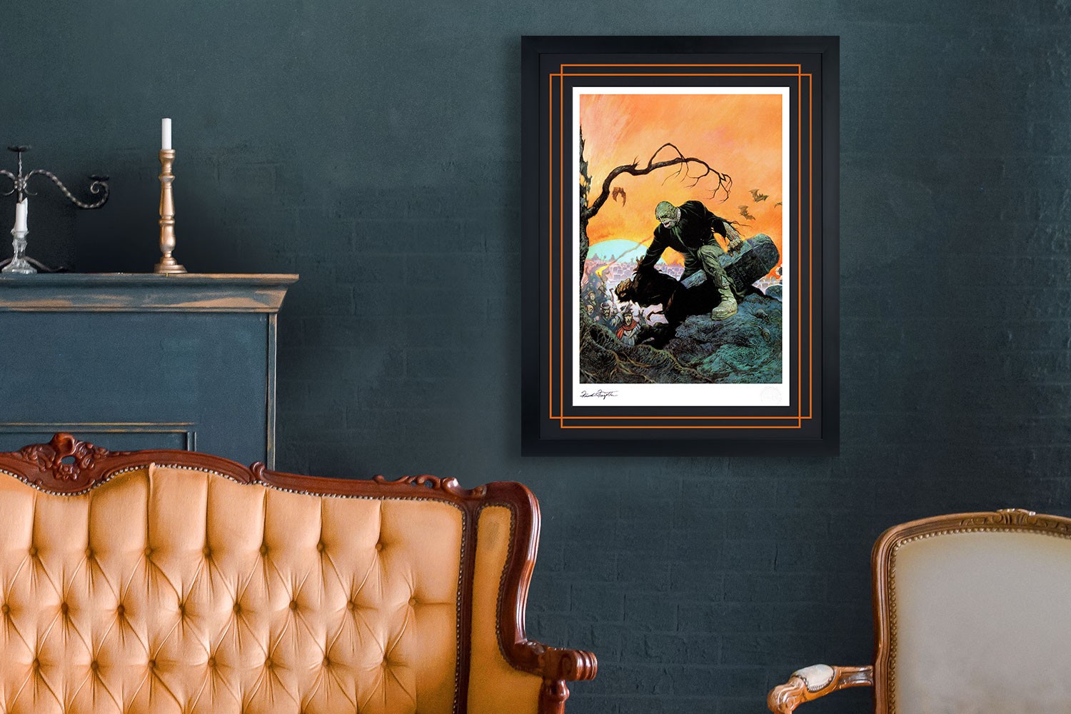 Beyond The Grave by Frank Frazetta Wall Art Gothic Fantasy Decor Frank Frazetta Artwork Scary Art Prints Horror Battle Posters Frazetta Illustration D