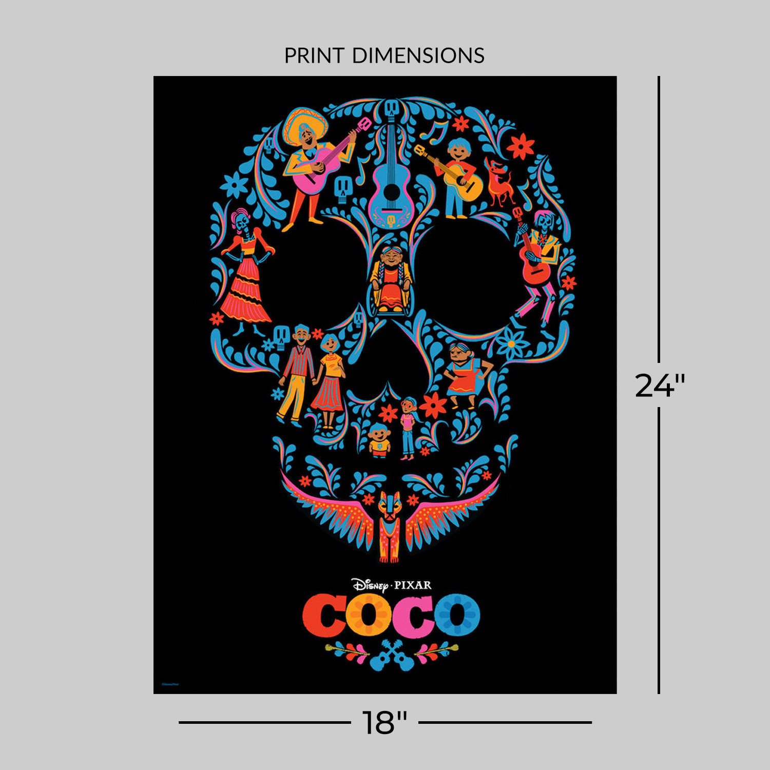 Coco (Skull Edition) Art Print By Cyclops Print Works | Sideshow 