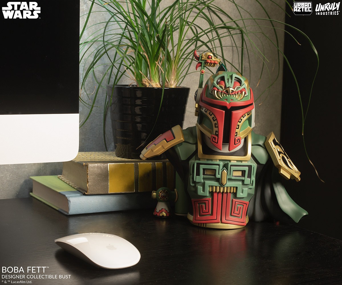Boba Fett (Silver Variant) Designer Collectible Bust by Unruly Industries
