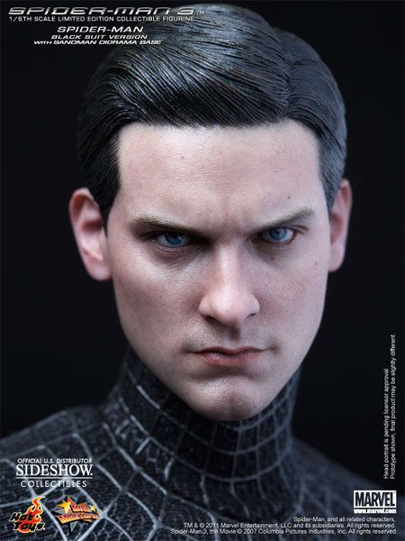 Marvel Spider-Man Black Suit Version Sixth Scale Figure by Hot Toys |  Sideshow Collectibles