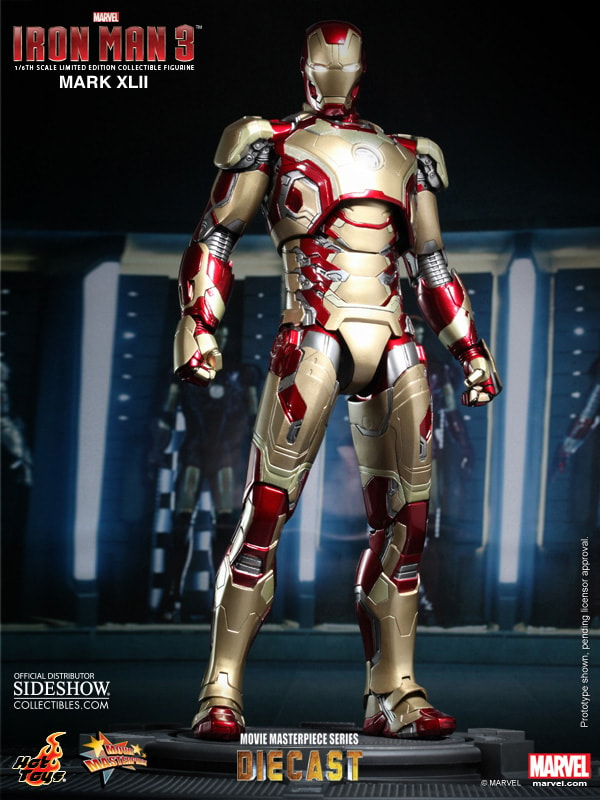 Marvel Iron Man Mark XLII (42) Sixth Scale Figure by Hot Toy