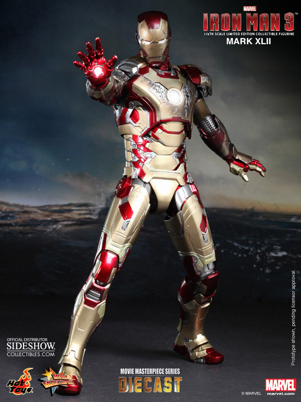 Marvel Iron Man Mark XLII (42) Sixth Scale Figure by Hot Toy 