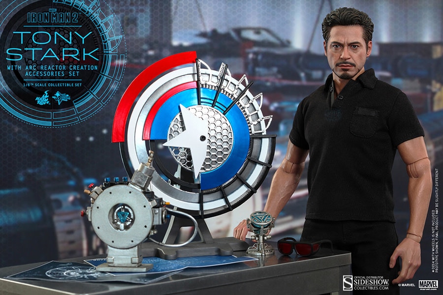 Marvel Tony Stark with Arc Reactor Creation Accessories Coll 