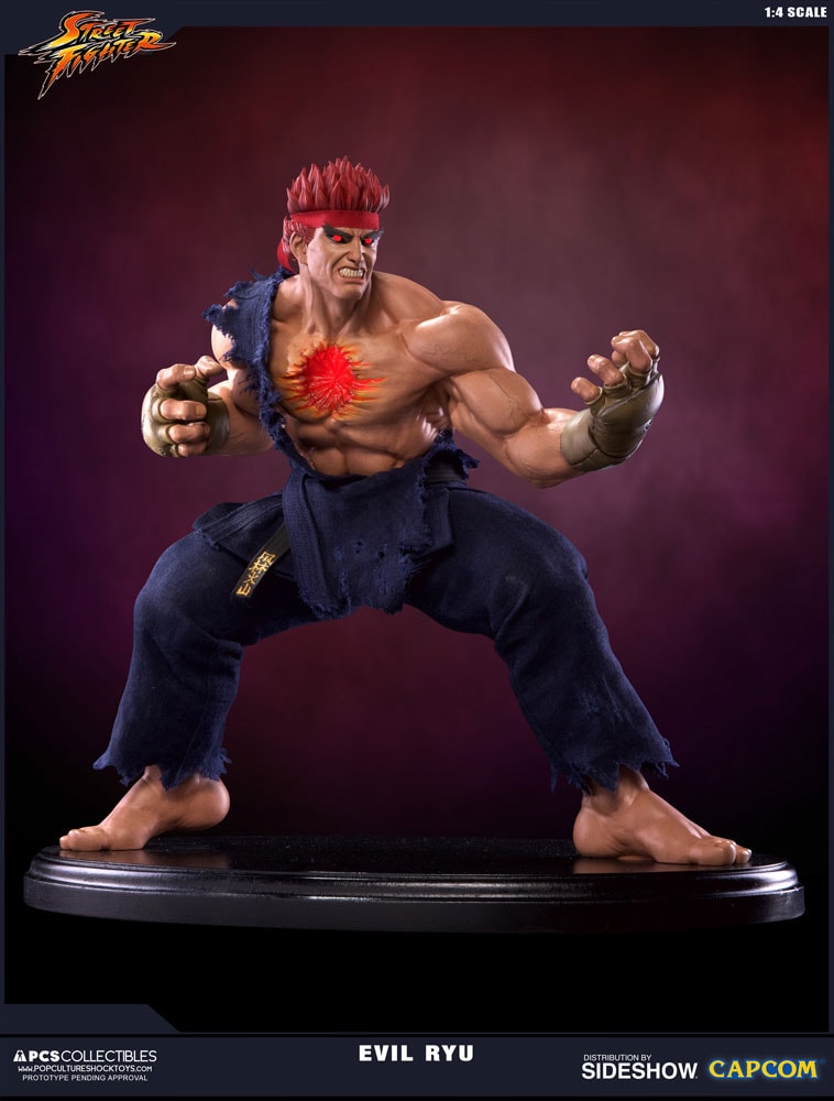 Street Fighter Evil Ryu Statue by Pop Culture Shock | Sideshow