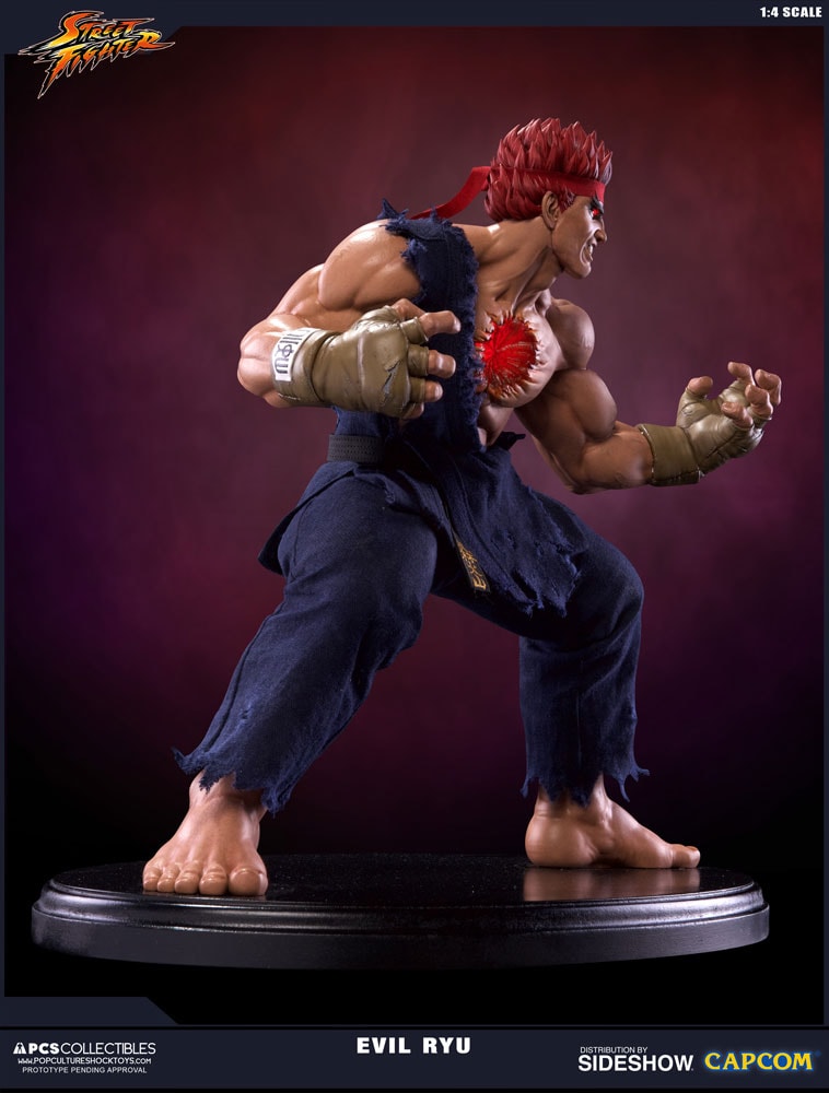 Street Fighter Evil Ryu Statue by Pop Culture Shock | Sideshow