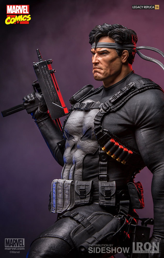 Iron Studios Punisher Statue Figure Marvel Frank Castle Rare Limited Ed  1:10