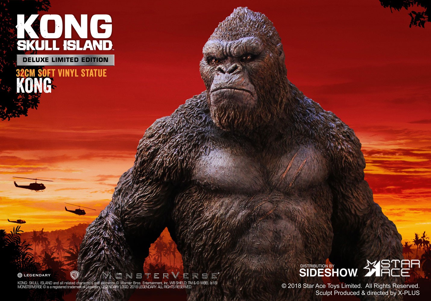 Kong: Skull Island Kong Deluxe Vinyl Statue by Star Ace Toys