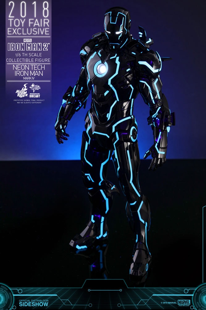 Neon Tech Iron Man Mark IV Figure by Hot Toys | Sideshow Collectibles