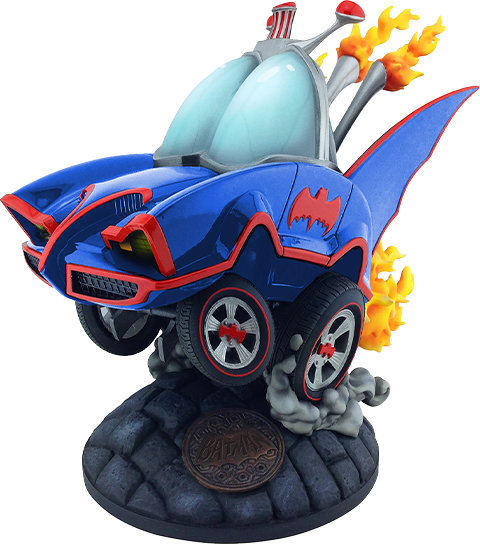 Batman Classic TV Series Batmobile Statue: Blue Variant