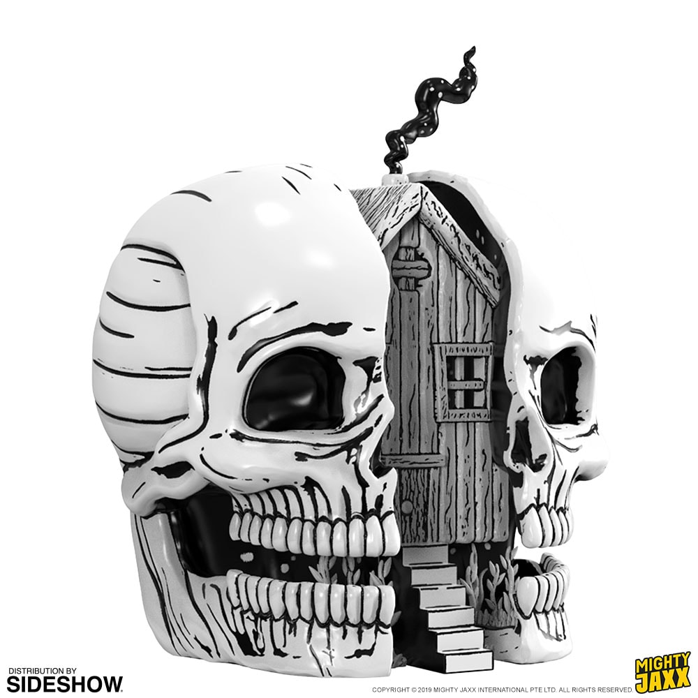 Skull House Polystone Statue by Mighty Jaxx | Sideshow Collectibles