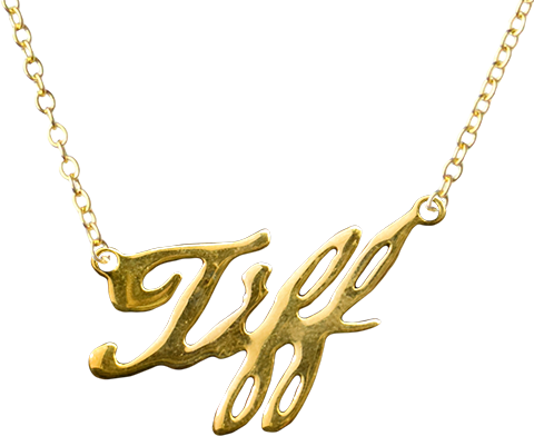 Bride of Chucky Tiffany 18K Gold Necklace by Trick or Treat