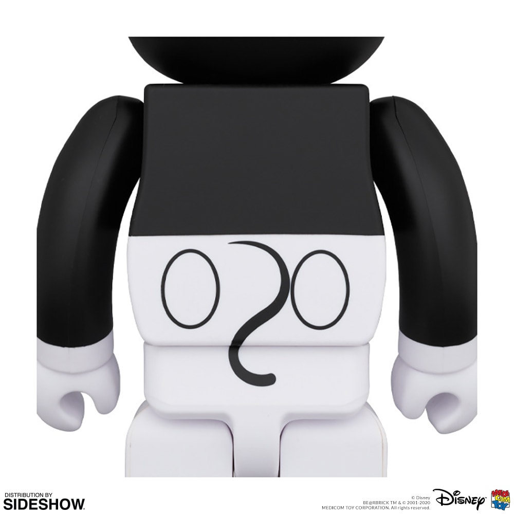 Be@rbrick Mickey Mouse Black & White 2020 Version Collectible