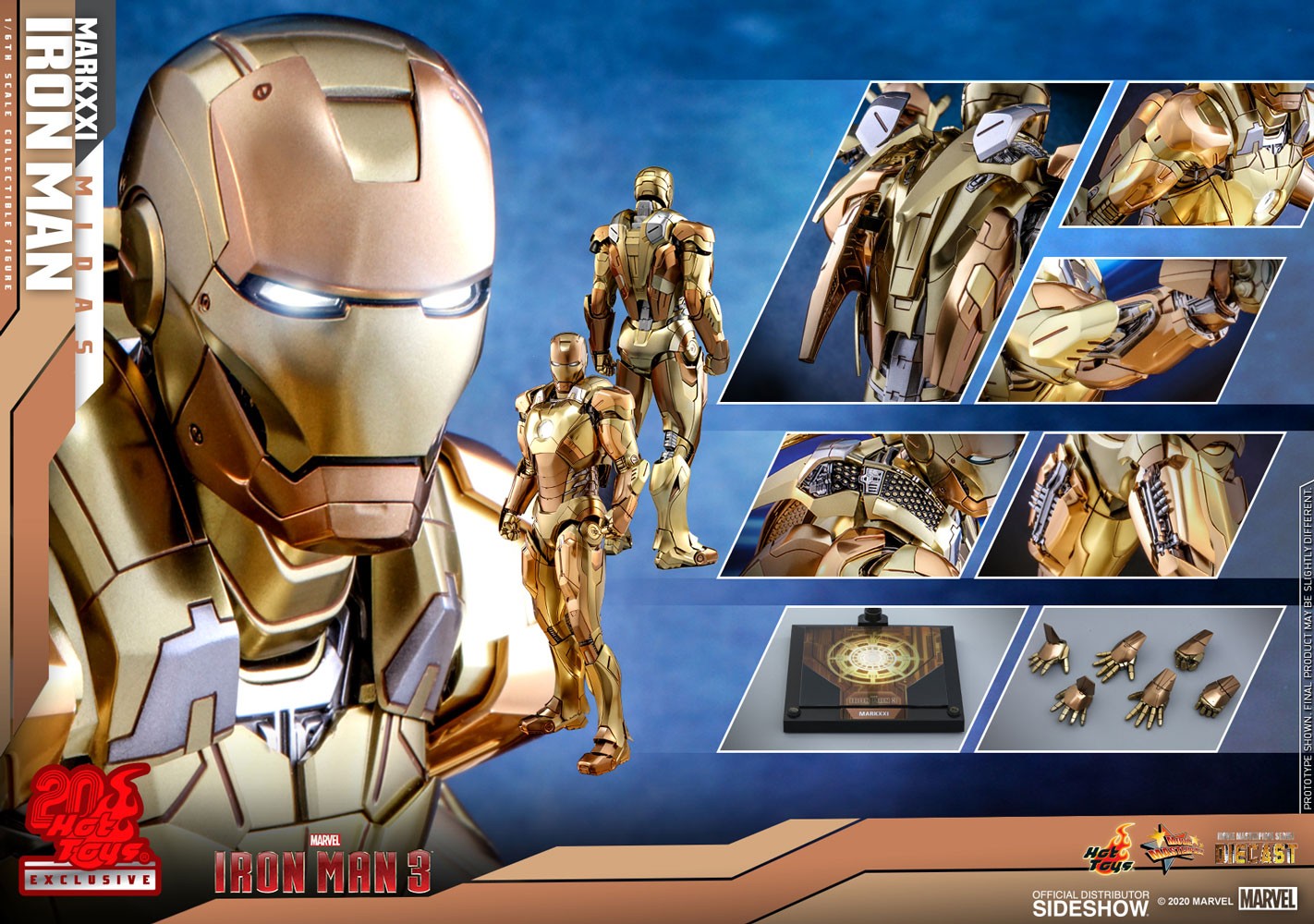 Iron Man Mark XXI (Midas) Sixth Scale Collectible Figure by Hot 
