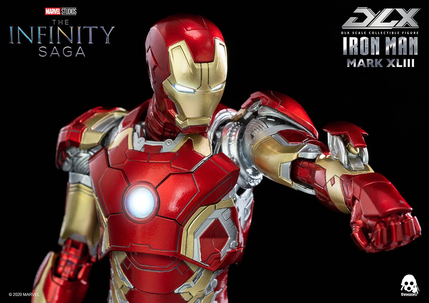 Iron Man Mark XLIII DLX 1:12 Collectible Figure by Threezero