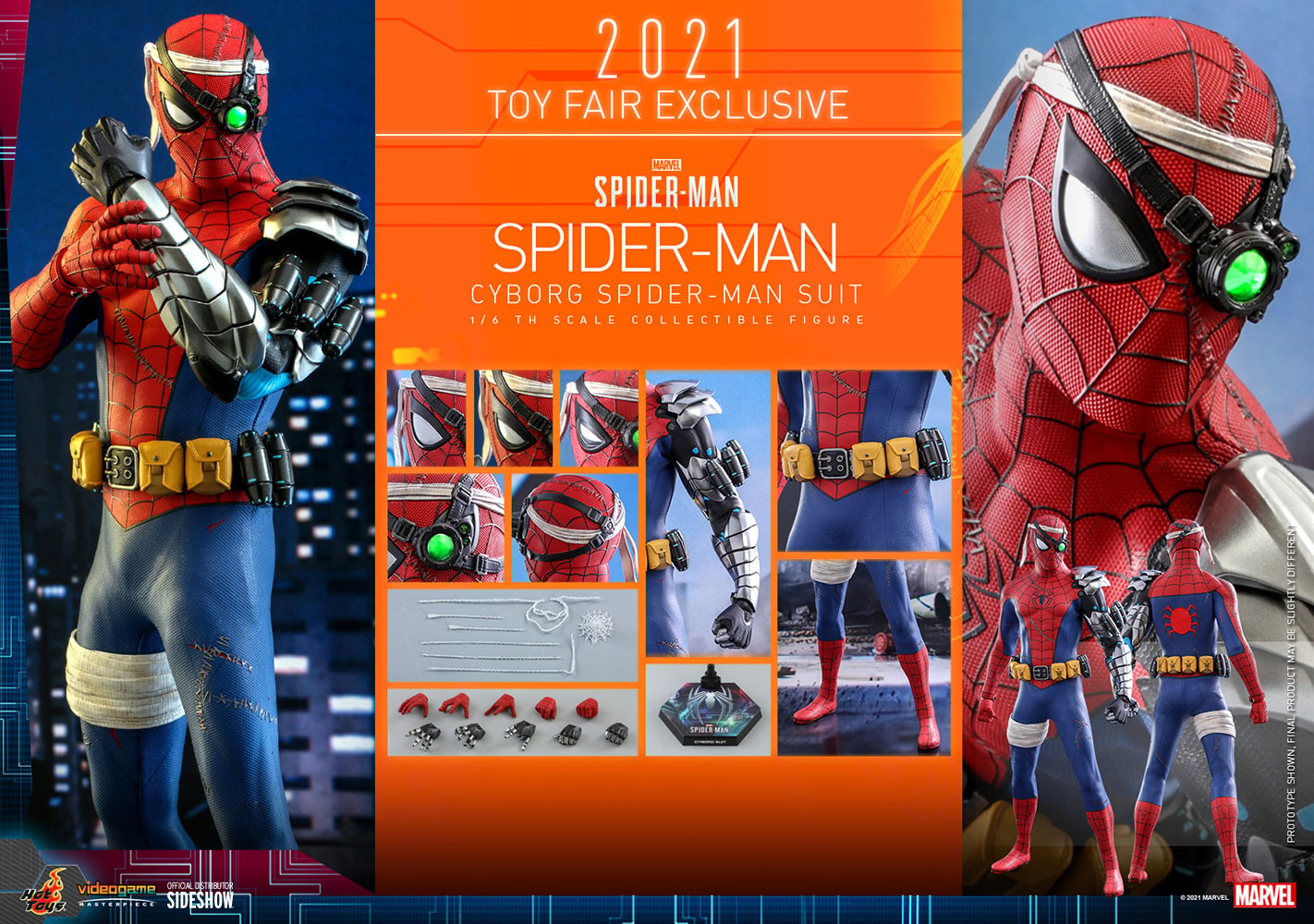 Spider-Man (Cyborg Spider-Man Suit) Sixth Scale Figure | Sideshow  Collectibles