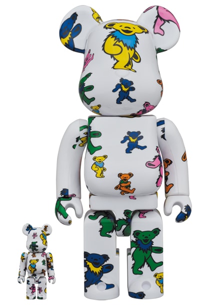 Be@rbrick Grateful Dead (Dancing Bear) 100% and 400% set by