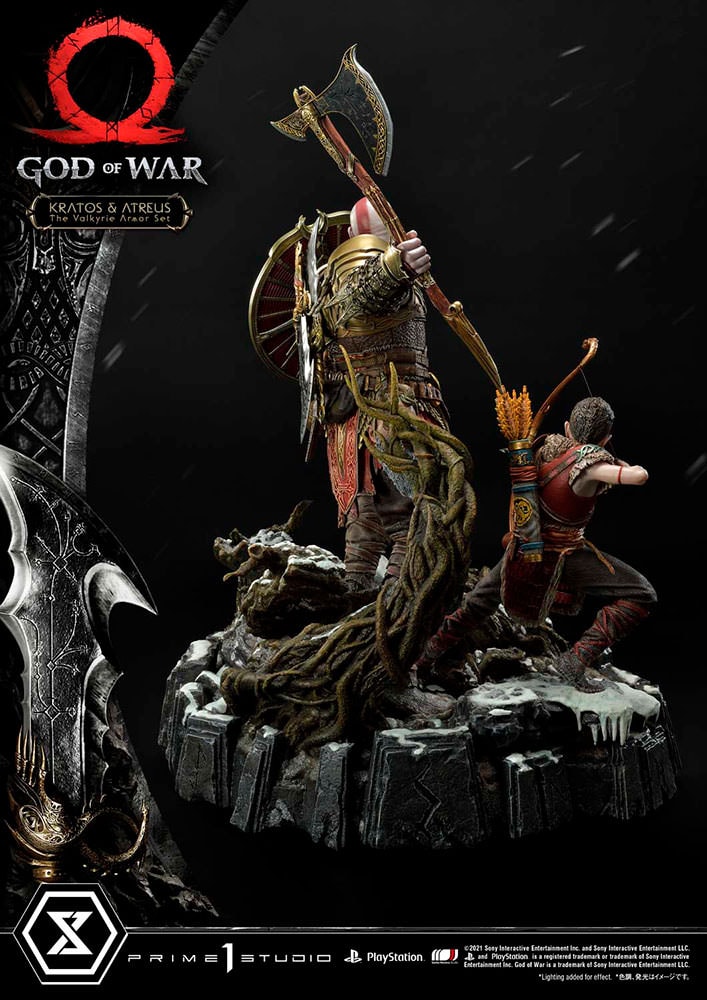 Kratos & Atreus (The Valkyrie Armor Set) Statue by Prime 1 Studio