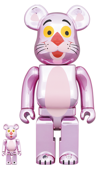 Be@rbrick Pink Panther (Chrome Ver.) 100% & 400% by Medicom Toy ...