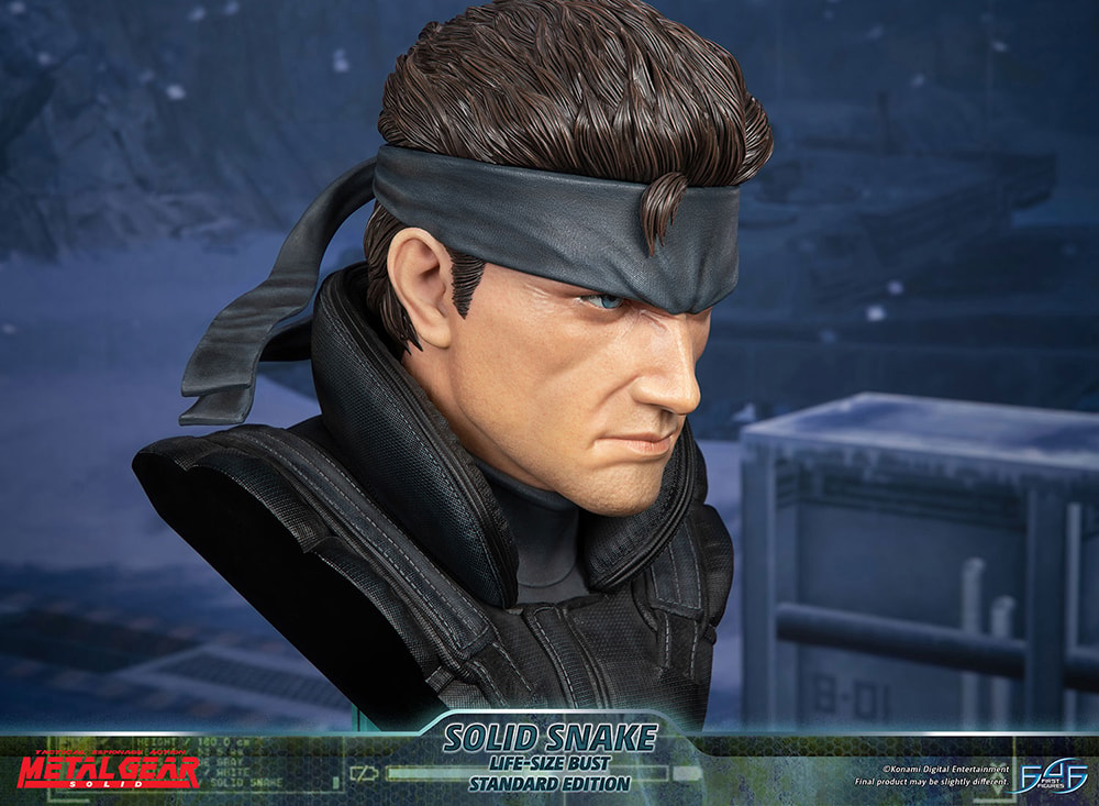 Solid Snake Life-Size bust statue in the making by First 4 Figures