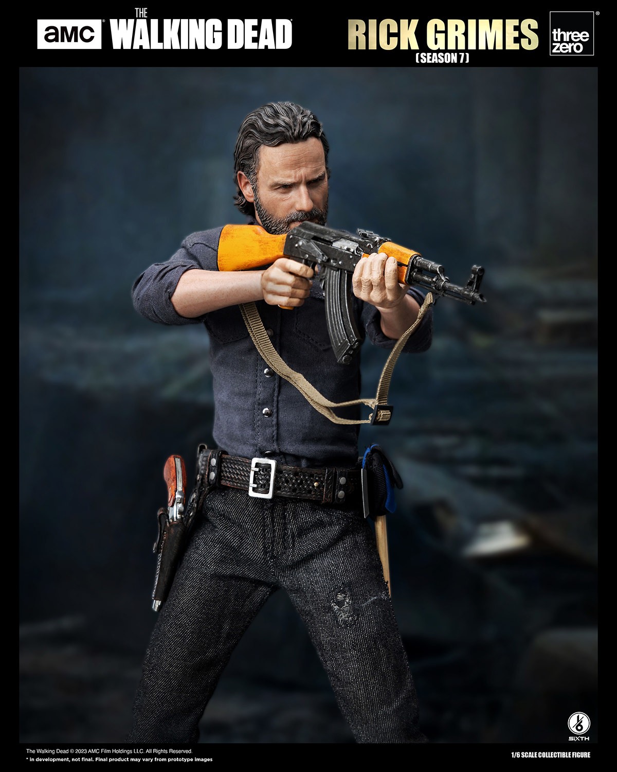 Rick Grimes Season 7 Sixth Scale Collectible Figure by Threezero 