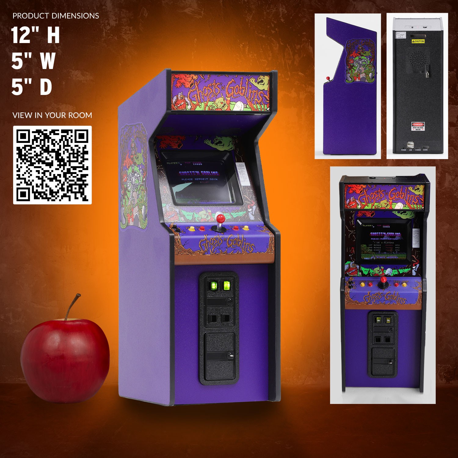 Ghost'n Goblins Arcade, lots of new parts and LCD monitor, sharp-Delivery  time 6-8 weeks